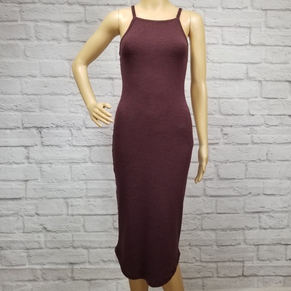 Urban Outfitters Silence+Noise Striped Midi Dress - Picture 2 of 8